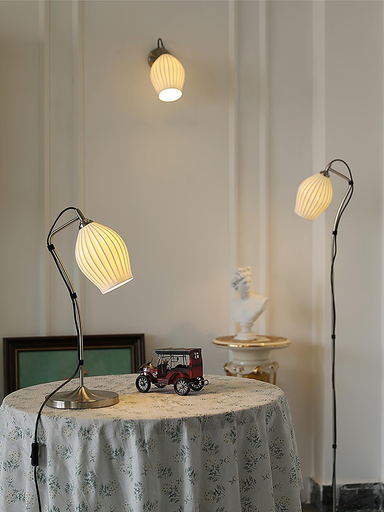 Zotalisra Modern Minimalist Ribbed Ceramic Wall light - Letslighting