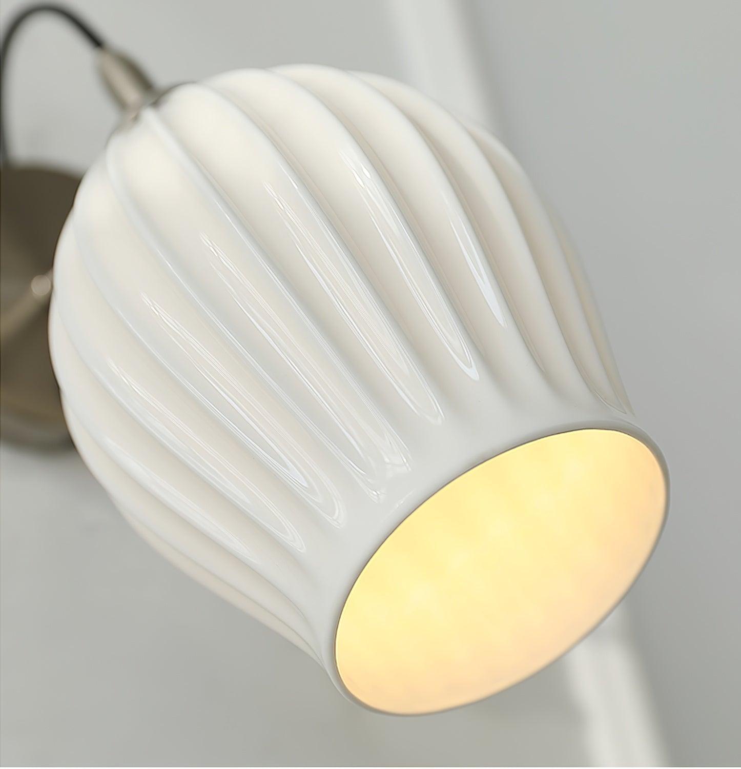 Zotalisra Modern Minimalist Ribbed Ceramic Wall light - Letslighting