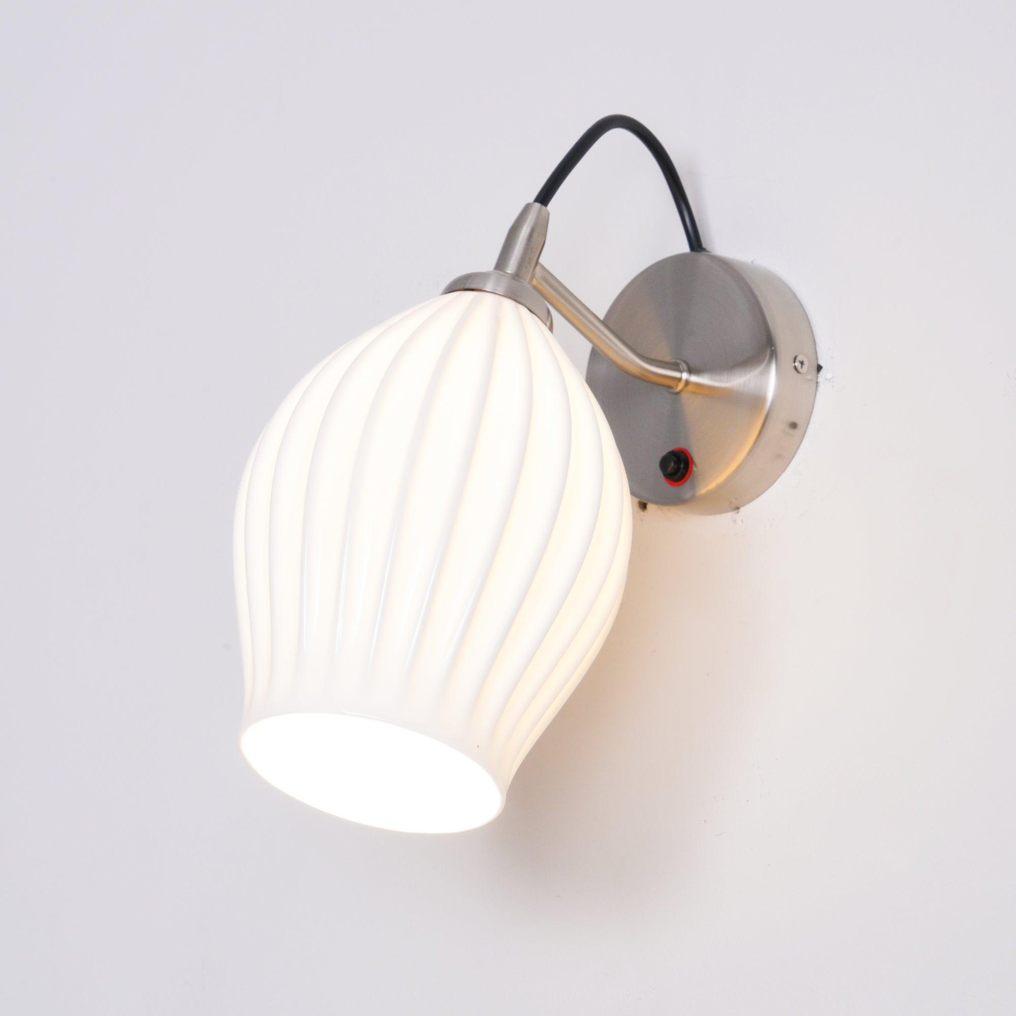 Zotalisra Modern Minimalist Ribbed Ceramic Wall light - Letslighting