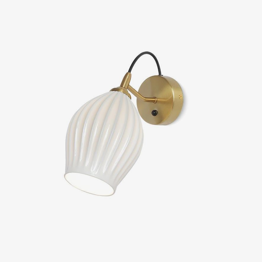 Zotalisra Modern Minimalist Ribbed Ceramic Wall light - Letslighting