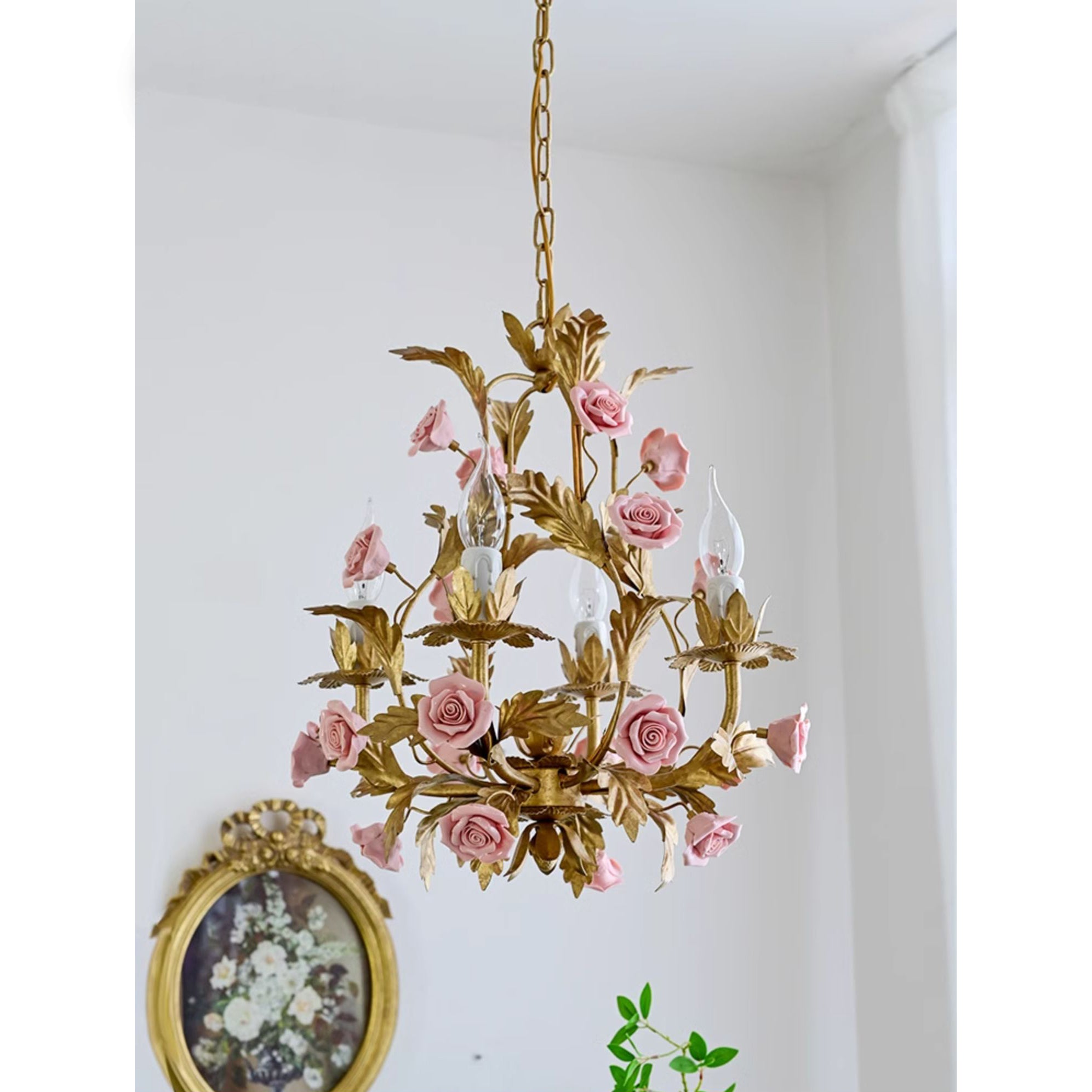 Ember Postmodern Luxury Rose Flower Ceramic Chandelier - Letslighting