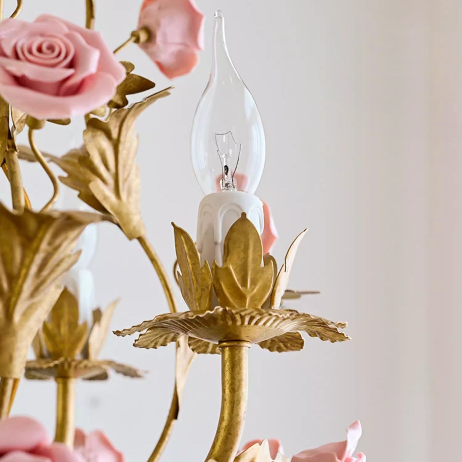 Ember Postmodern Luxury Rose Flower Ceramic Chandelier - Letslighting