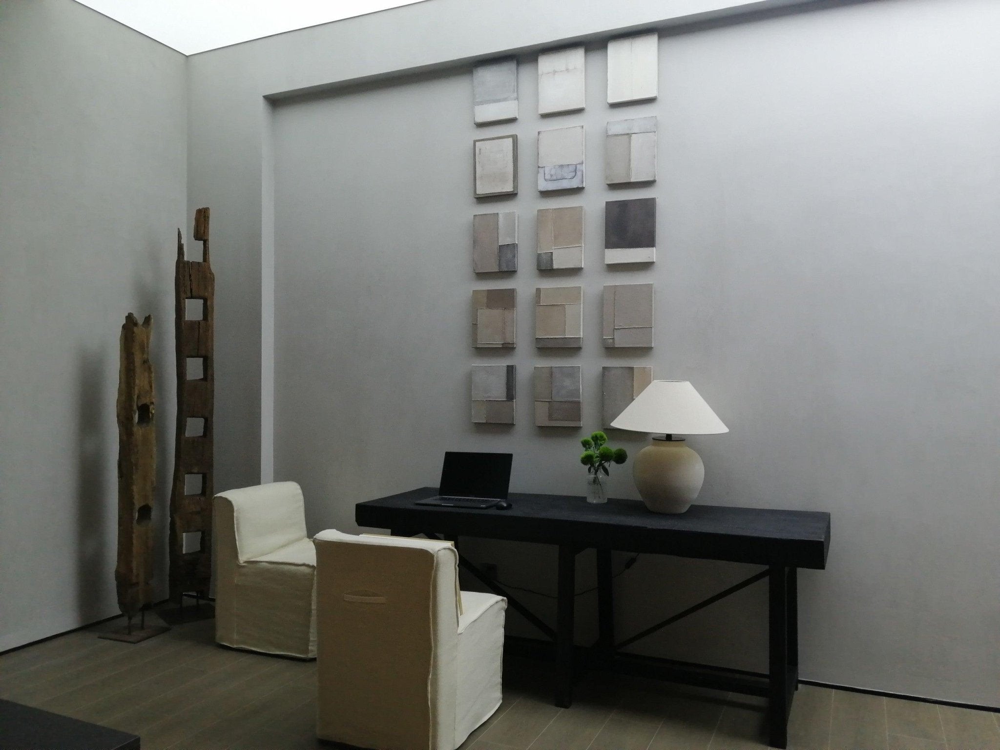 Lumian Fabric Ceramic Rustic Table Lamp - Letslighting