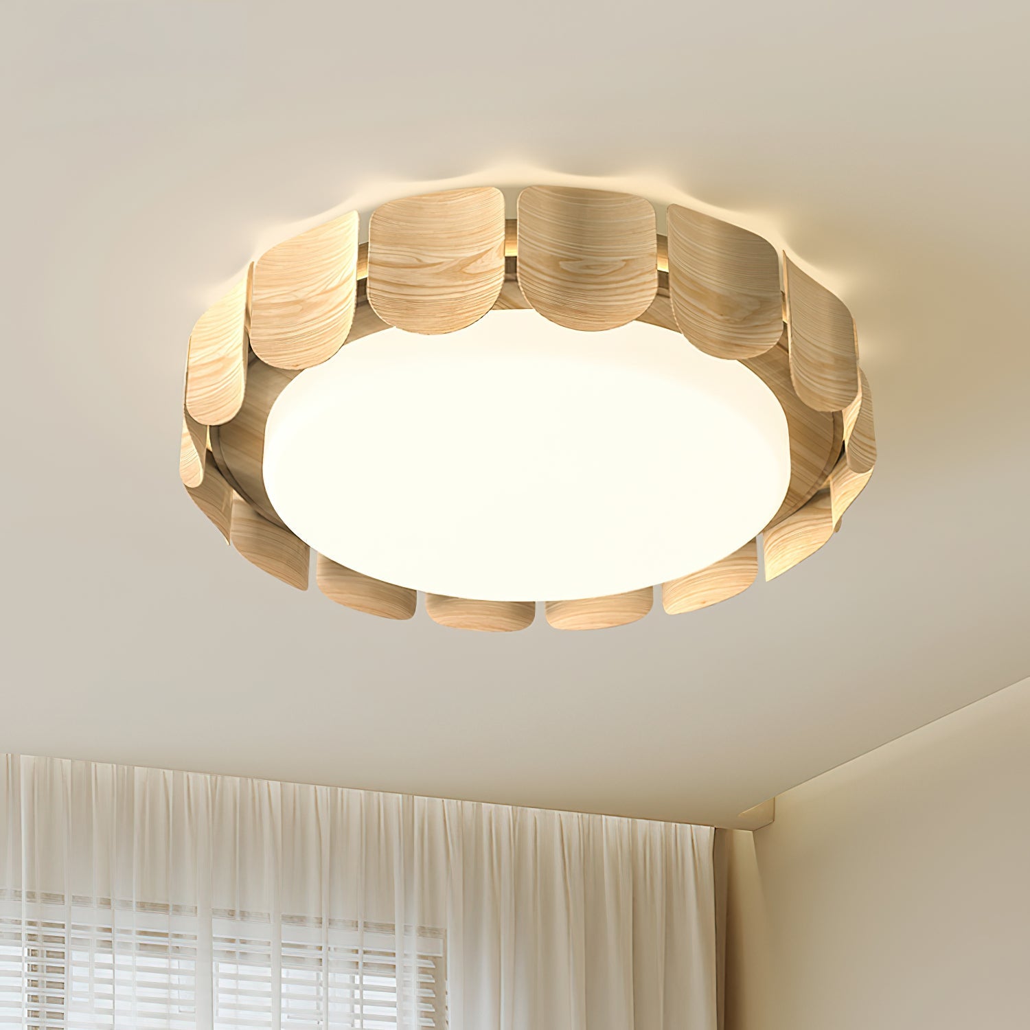 Ardura Walnut LED Ceiling Light - Letslighting