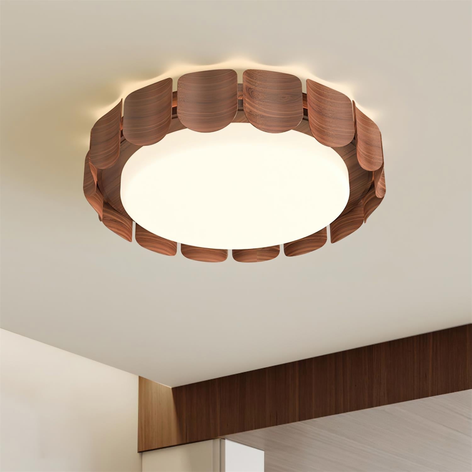 Ardura Walnut LED Ceiling Light - Letslighting