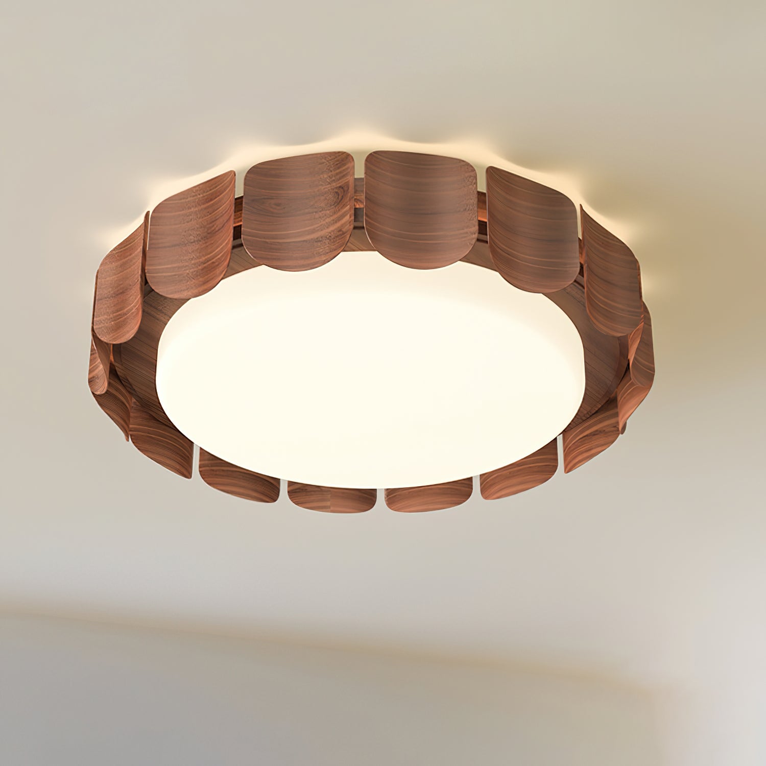 Ardura Walnut LED Ceiling Light - Letslighting