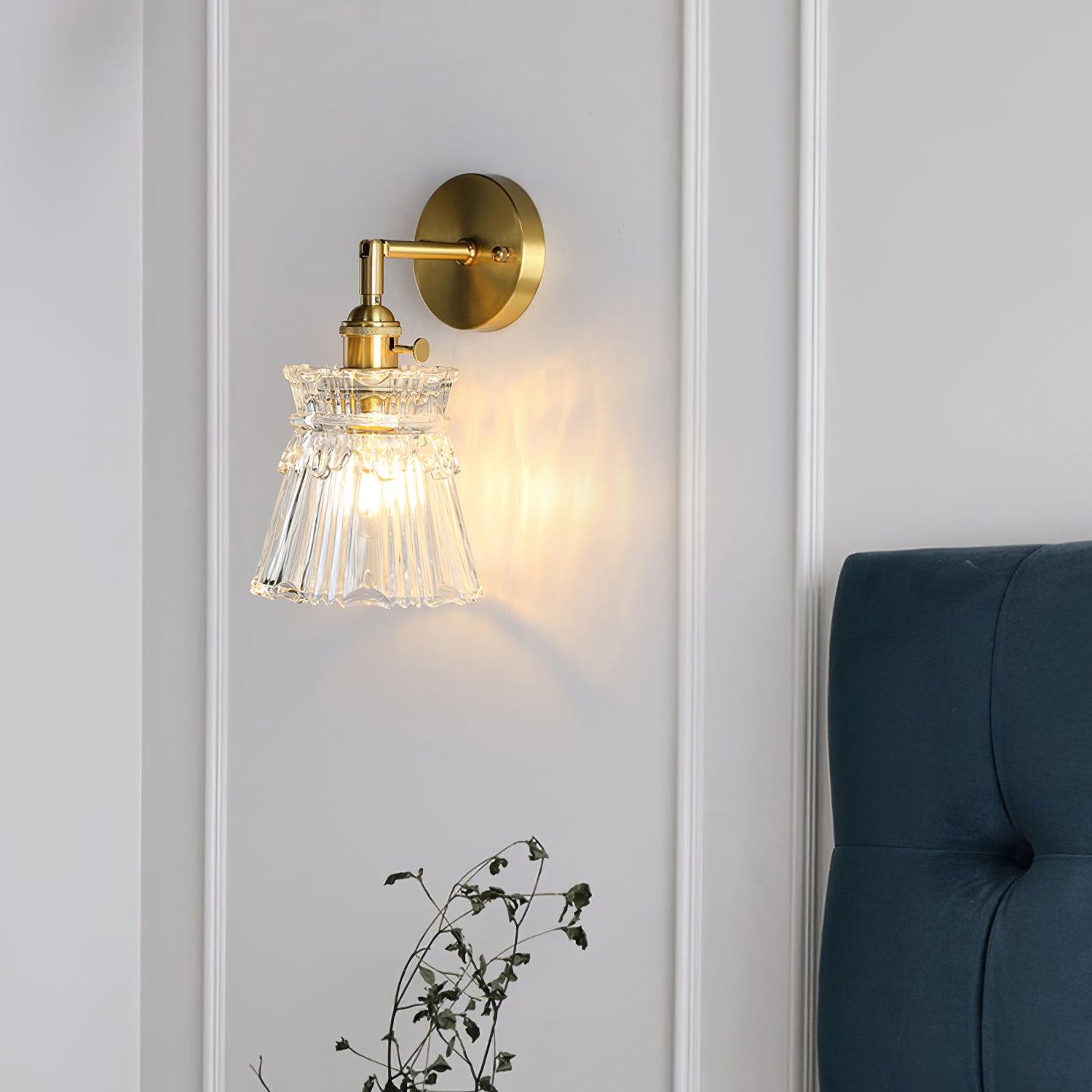 Lustra Wall Lamp Flared Crystal Classic - Letslighting
