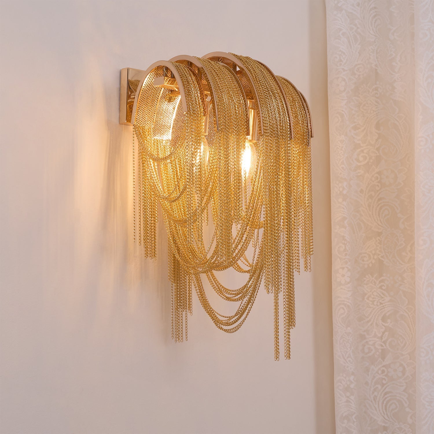 Chains Postmodern Luxury Tassel Wall Lamp - Letslighting