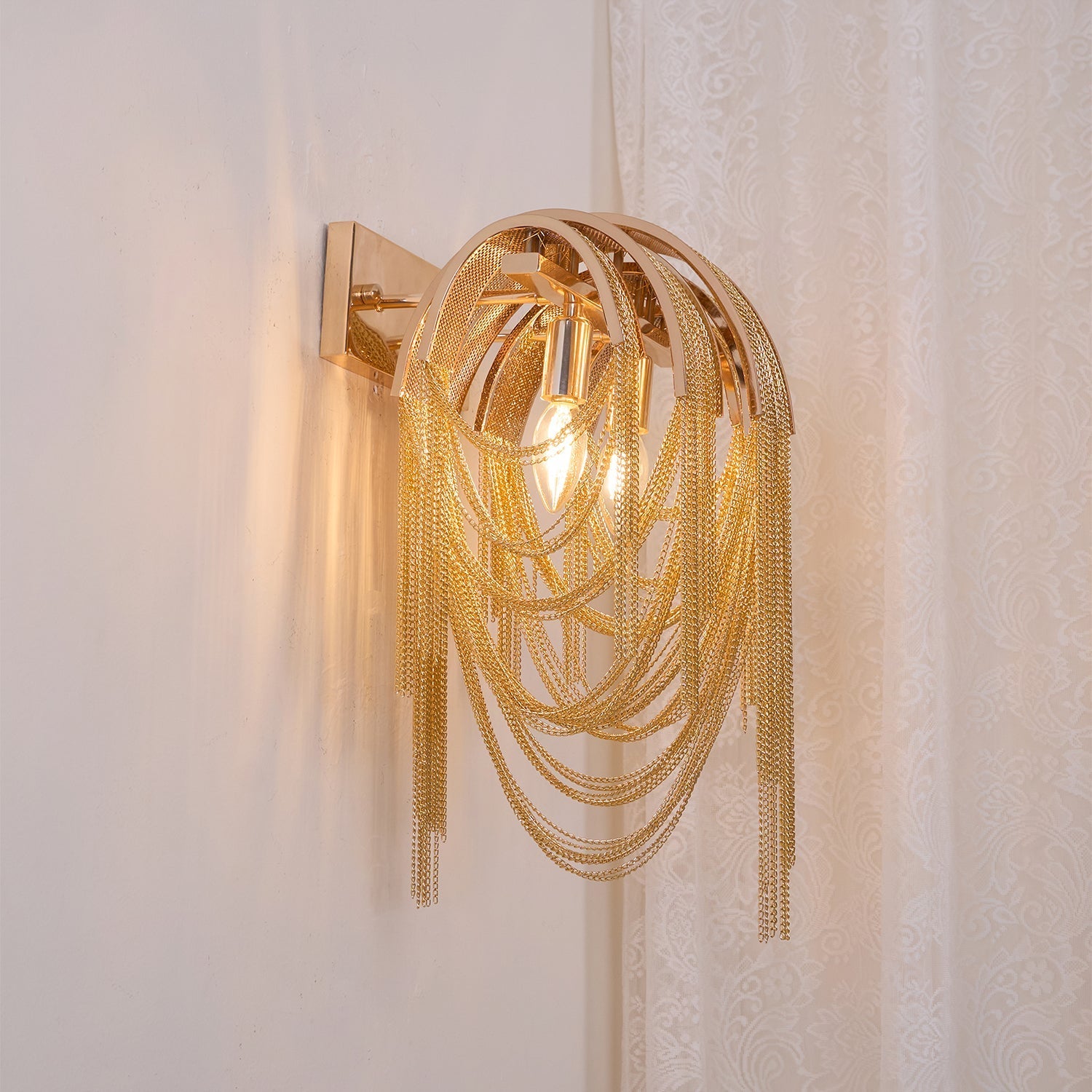 Chains Postmodern Luxury Tassel Wall Lamp - Letslighting