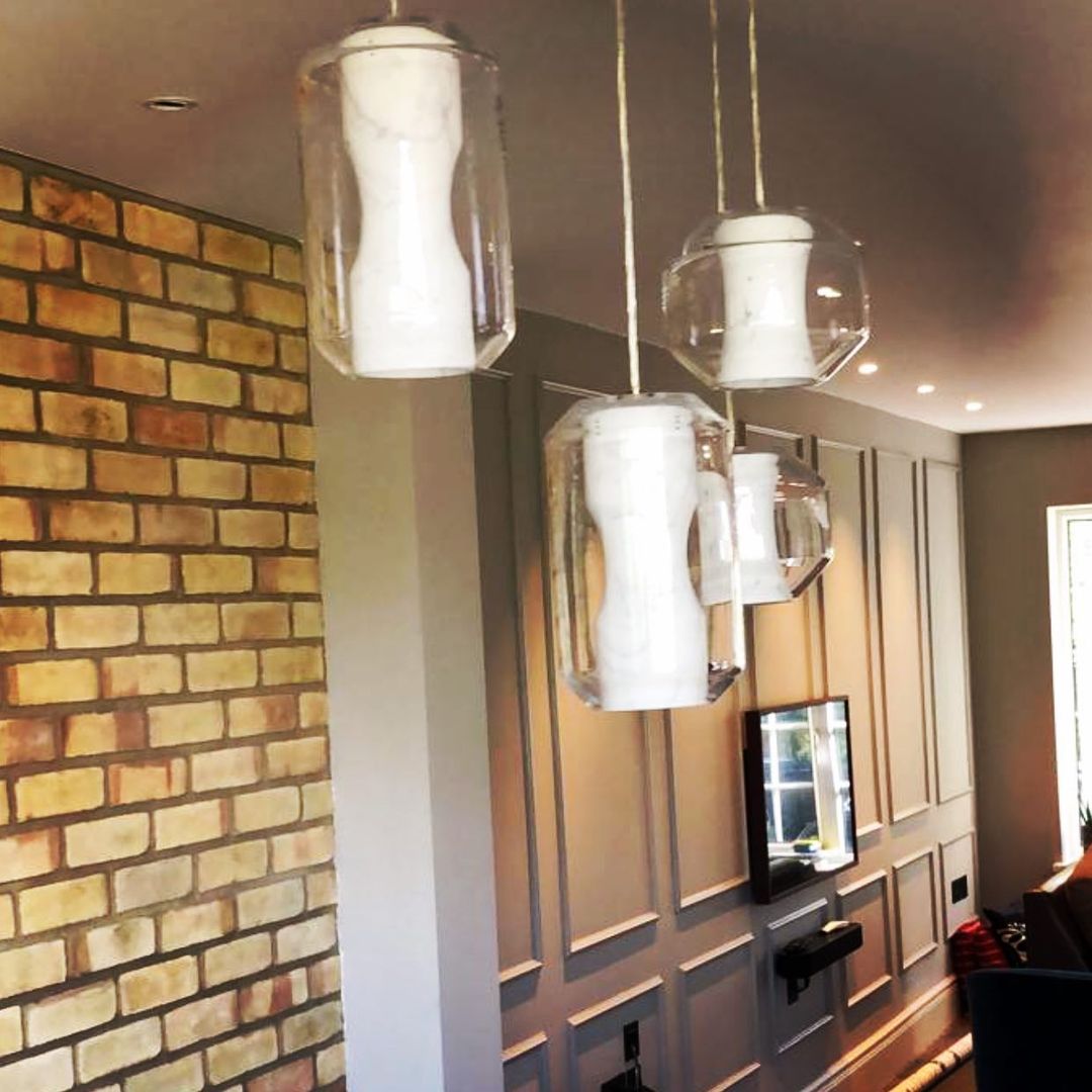 Allirila Modern Minimalist Alabaster Glass Pendant Lamp - Letslighting