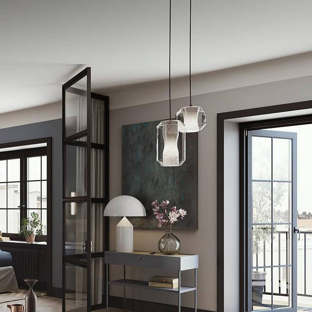 Allirila Modern Minimalist Alabaster Glass Pendant Lamp - Letslighting