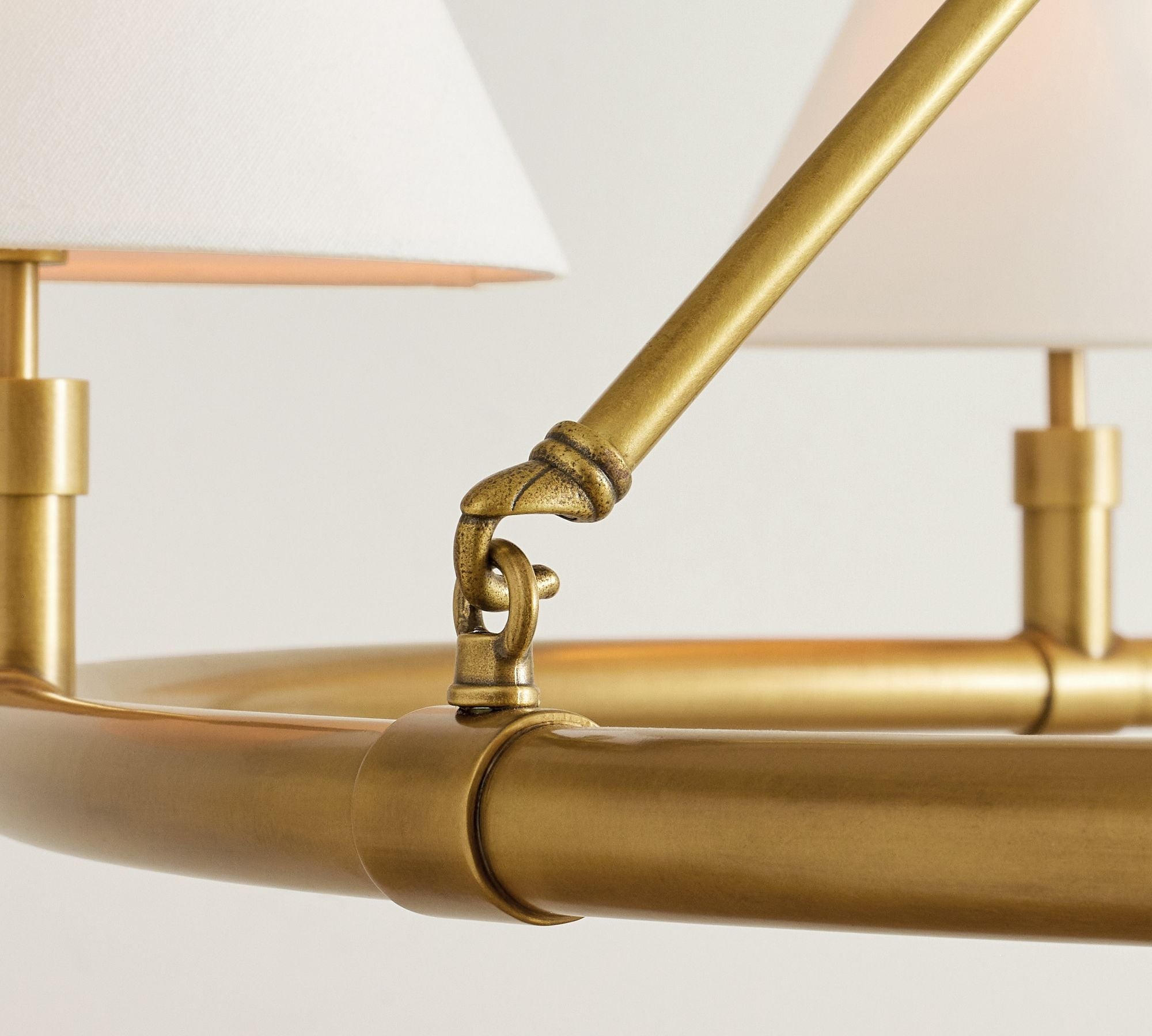 Lymara Vintage Industrial Robert Fabric Chandelier - Letslighting