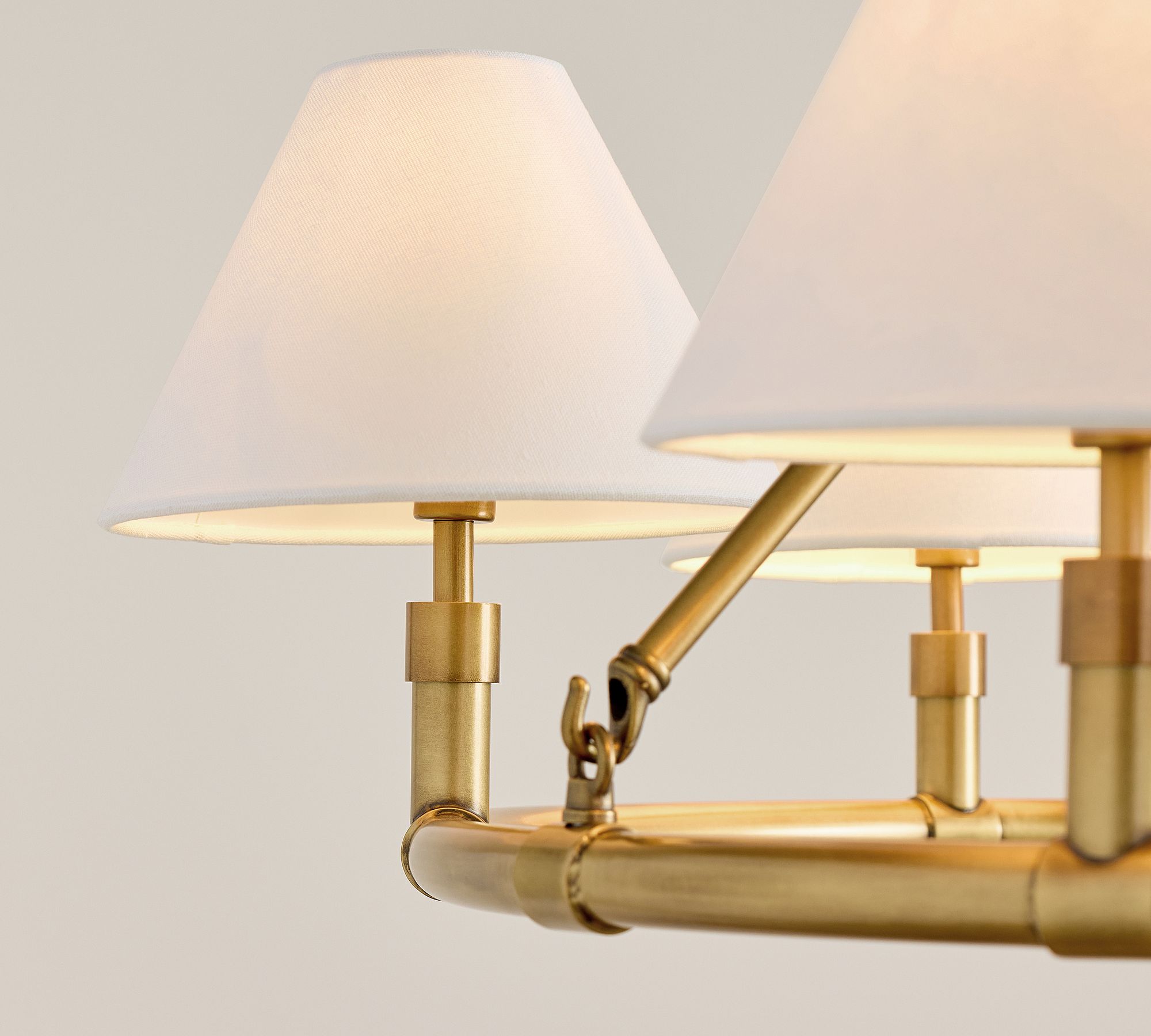 Lymara Vintage Industrial Robert Fabric Chandelier - Letslighting