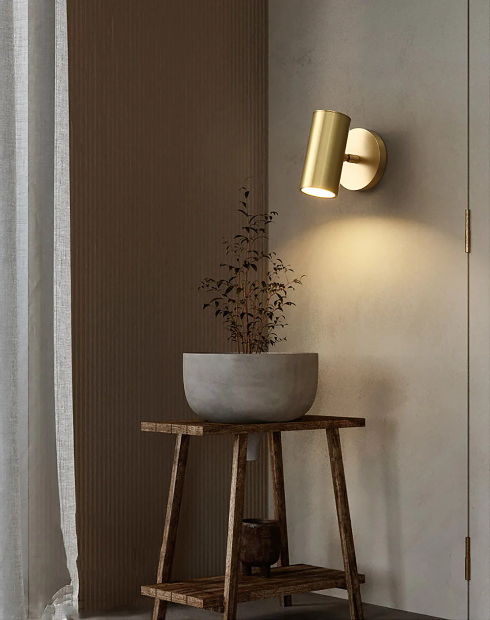 Frost Modern Minimalist Brass Sconce Wall Lamp - Letslighting