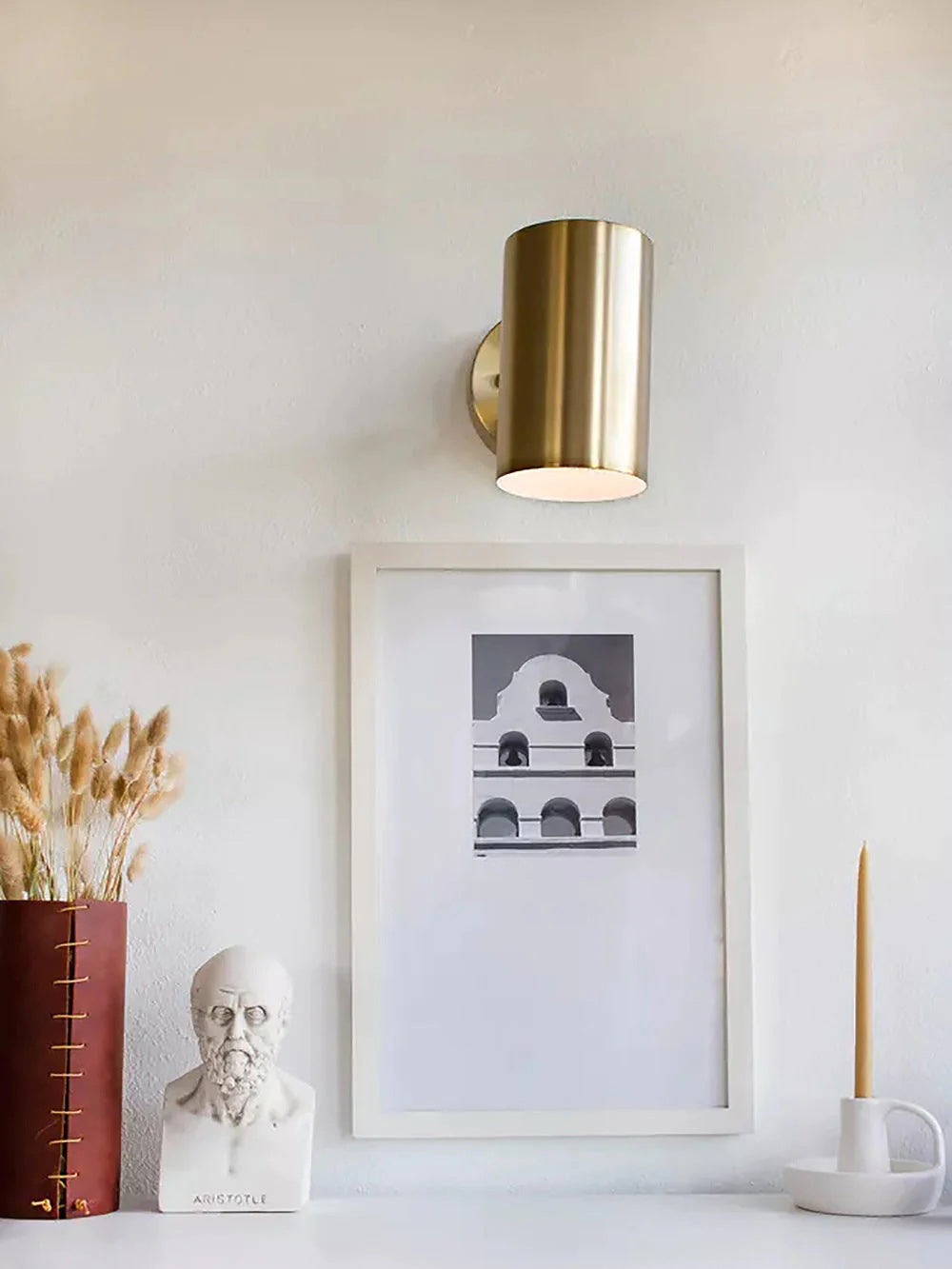 Frost Modern Minimalist Brass Sconce Wall Lamp - Letslighting