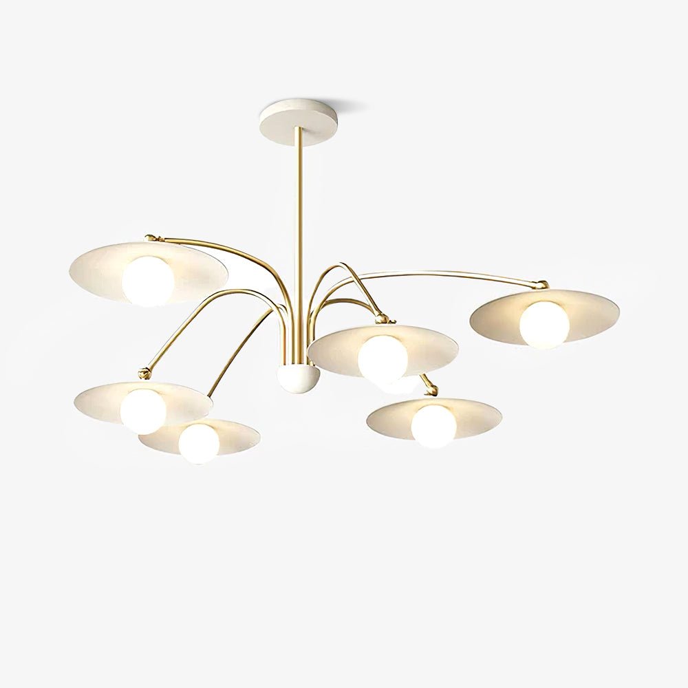 Lustra Chandelier with Art Deco-Inspired Mushroom - Letslighting