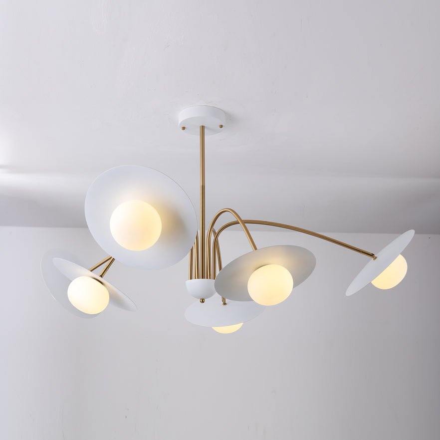 Lustra Chandelier with Art Deco-Inspired Mushroom - Letslighting