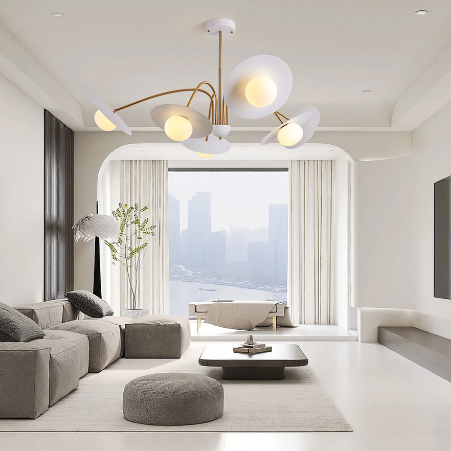 Lustra Chandelier with Art Deco-Inspired Mushroom - Letslighting