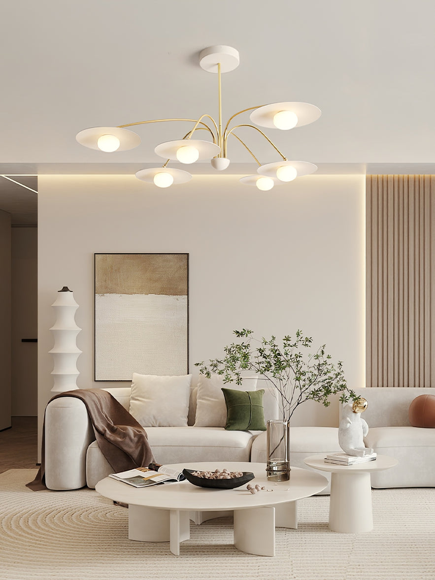 Lustra Chandelier with Art Deco-Inspired Mushroom - Letslighting