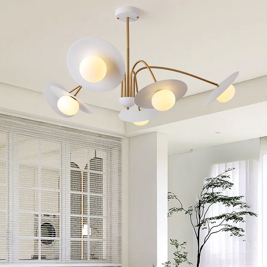 Lustra Chandelier with Art Deco-Inspired Mushroom - Letslighting