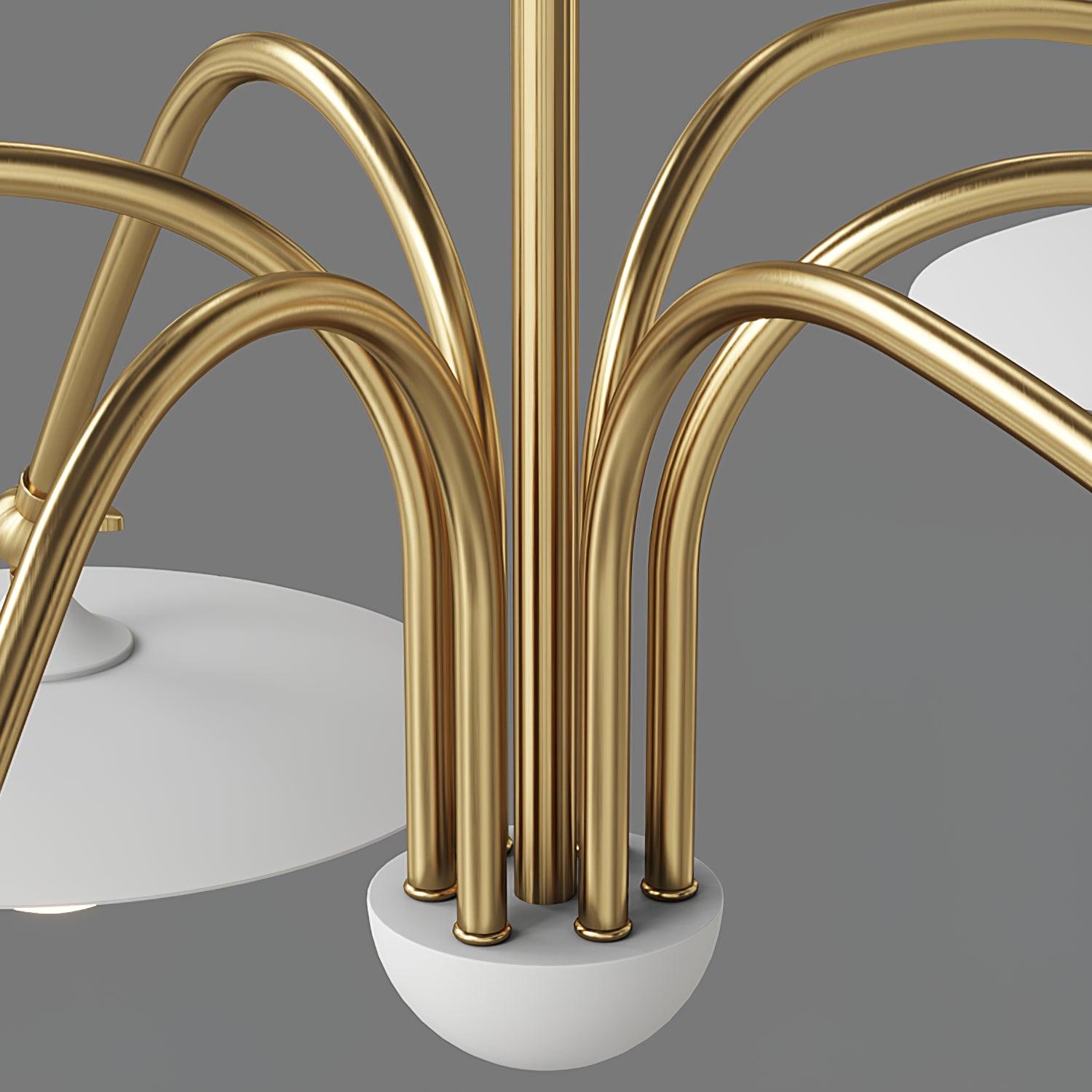 Lustra Chandelier with Art Deco-Inspired Mushroom - Letslighting