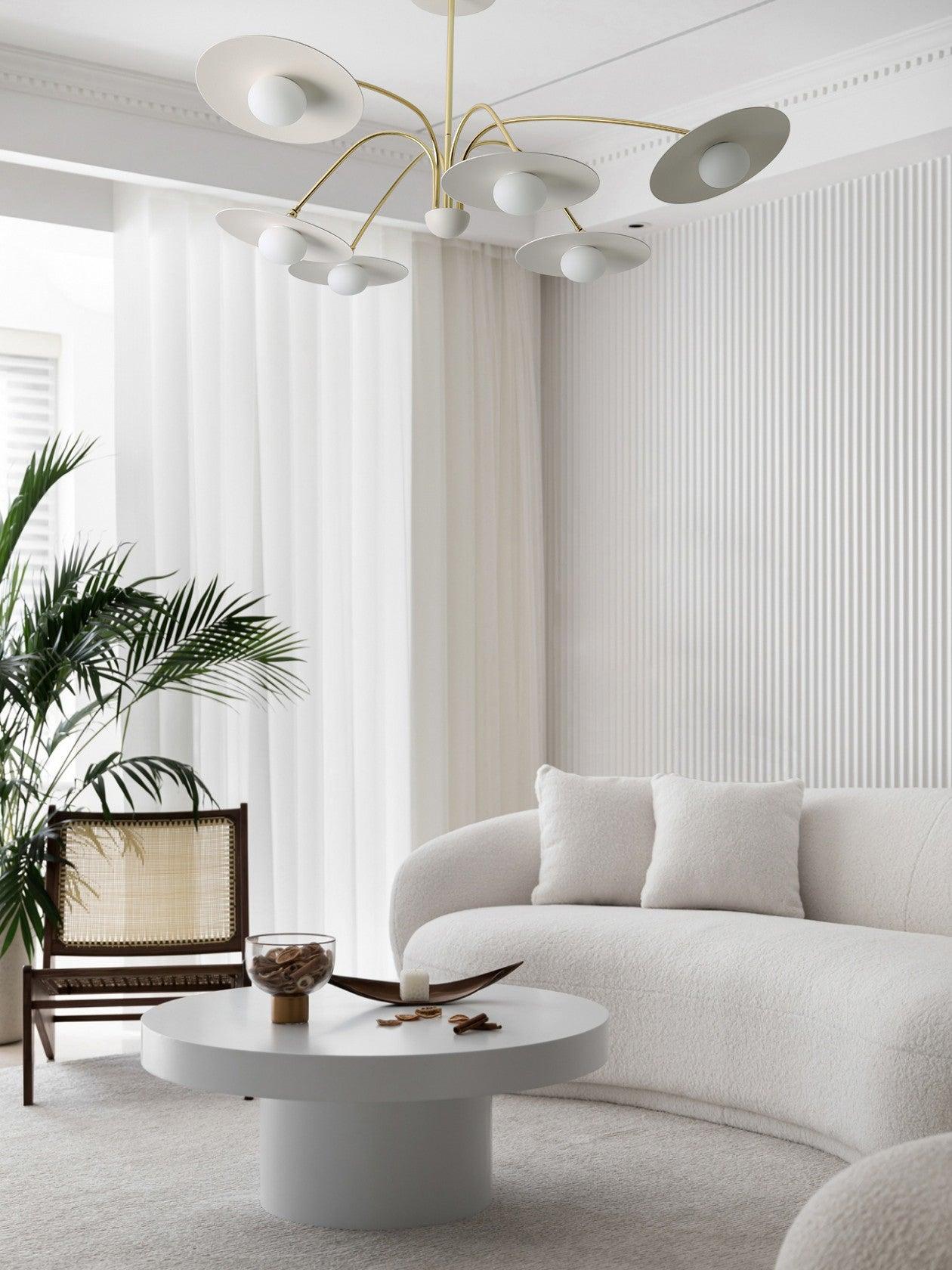 Lustra Chandelier with Art Deco-Inspired Mushroom - Letslighting