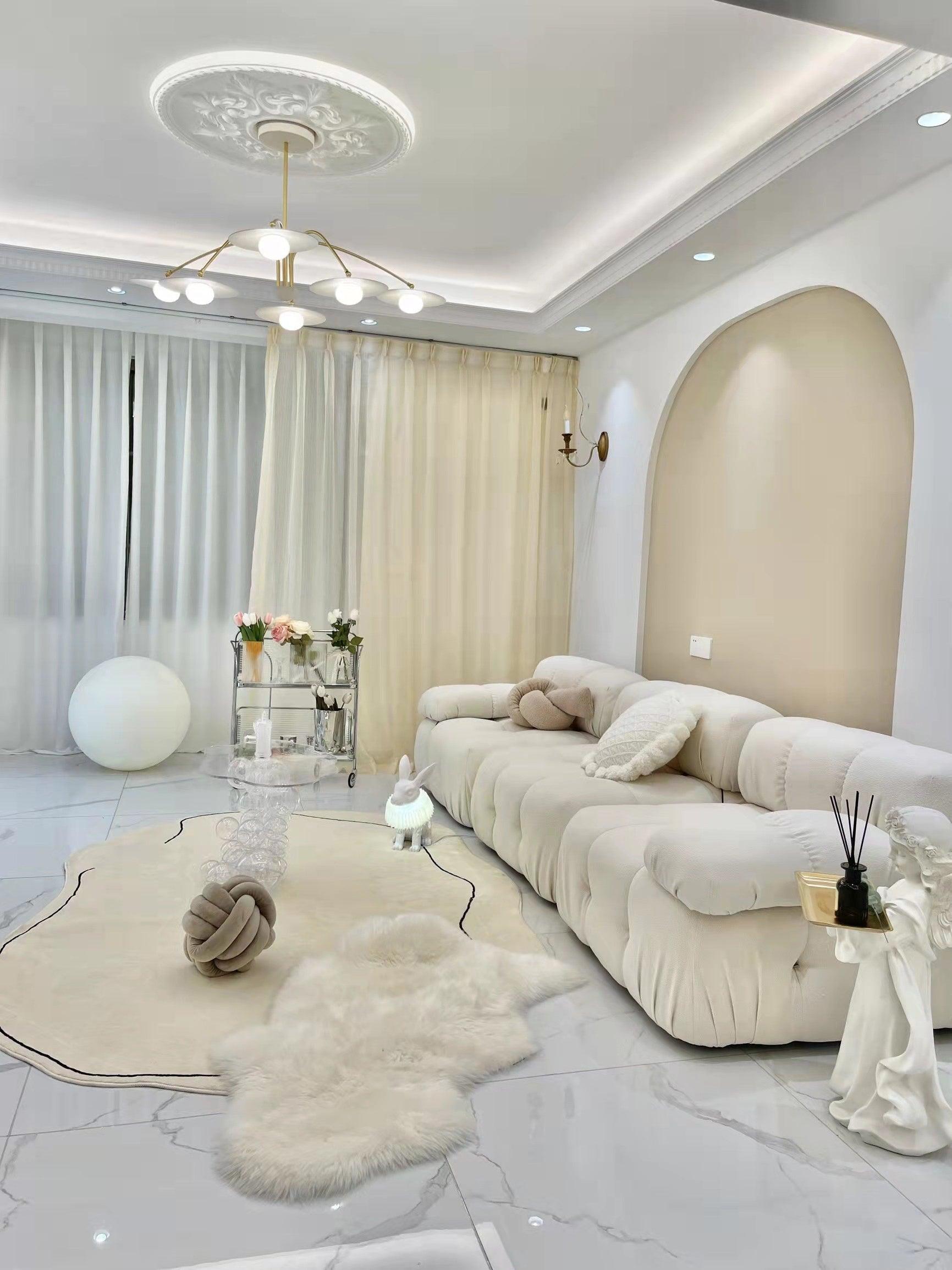Lustra Chandelier with Art Deco-Inspired Mushroom - Letslighting