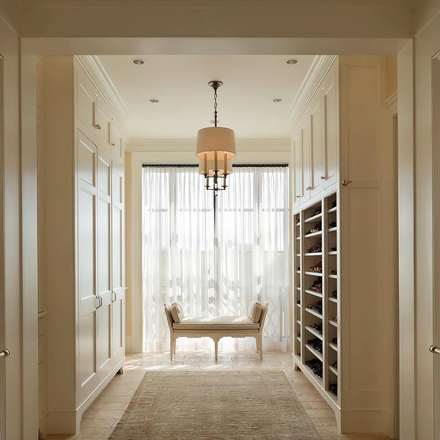 Inlay Classic Art Vintage Brass Fabric Chandelier - Letslighting