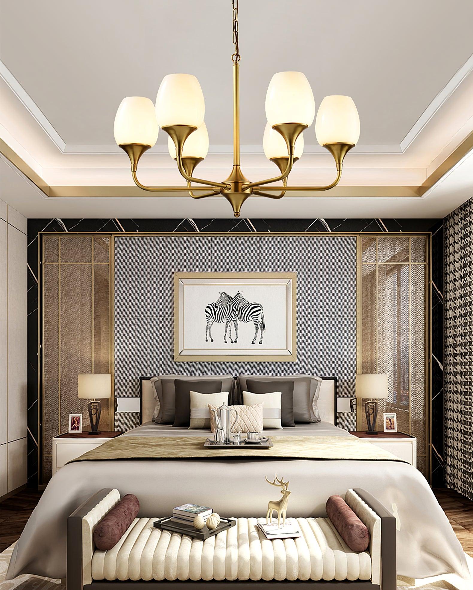 Gleam Elegant Brass Chandelier - Letslighting