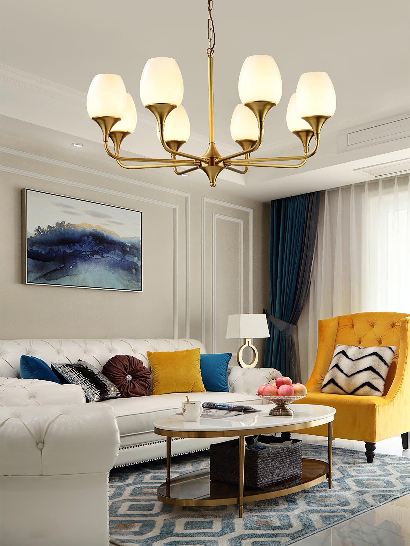 Gleam Elegant Brass Chandelier - Letslighting