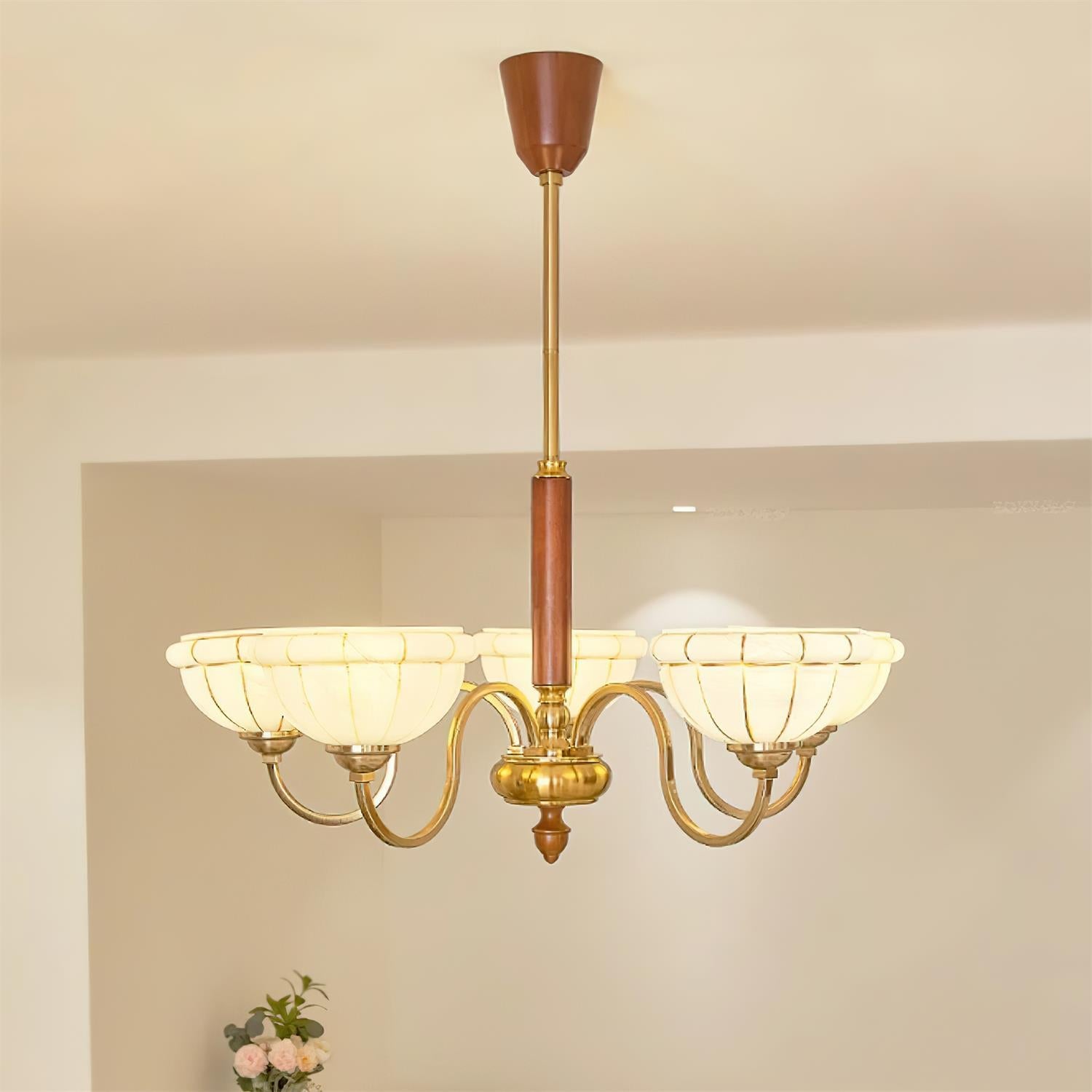 Charlie Chandelier Glass Flower Curved - Letslighting