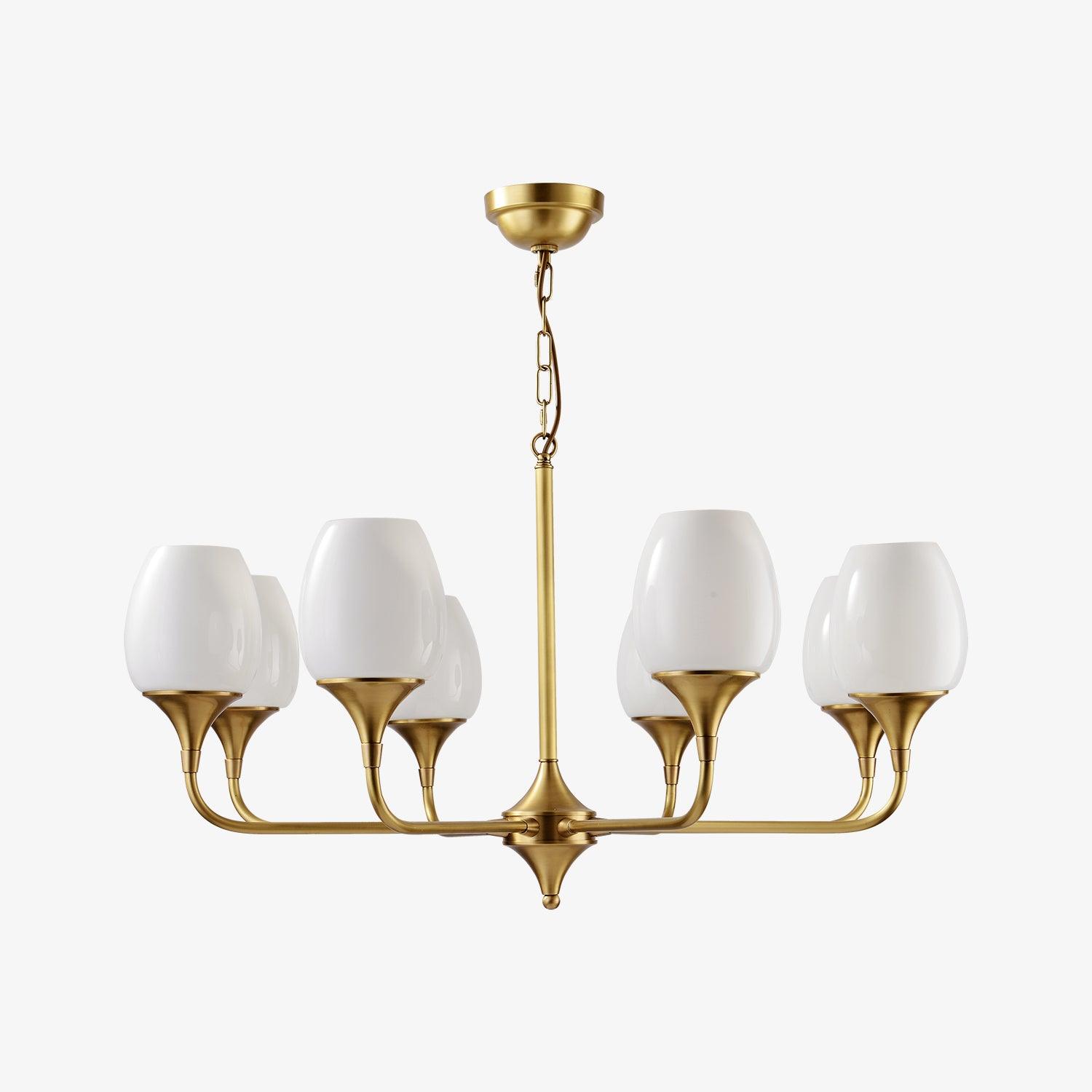 Gleam Elegant Brass Chandelier - Letslighting