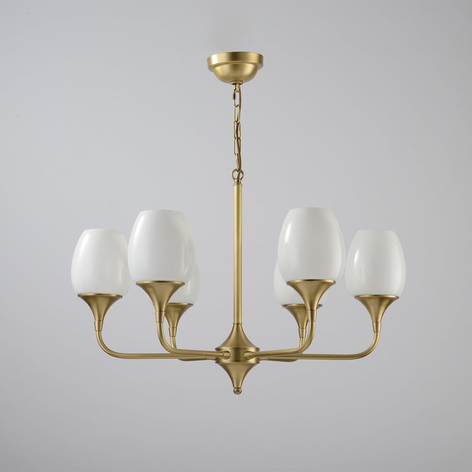 Gleam Elegant Brass Chandelier - Letslighting