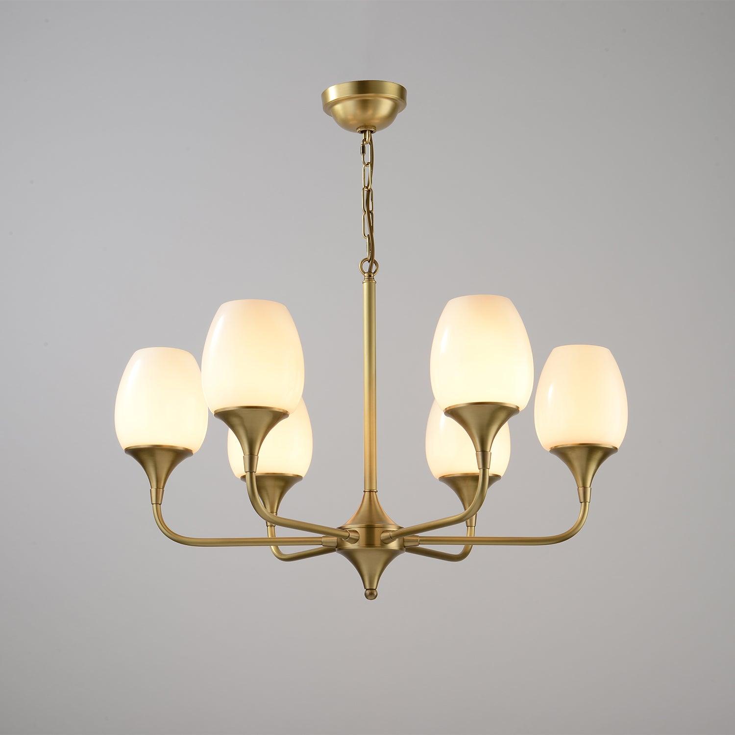 Gleam Elegant Brass Chandelier - Letslighting