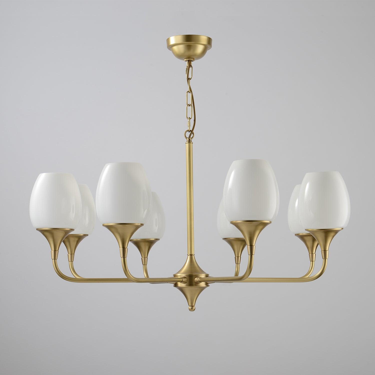Gleam Elegant Brass Chandelier - Letslighting