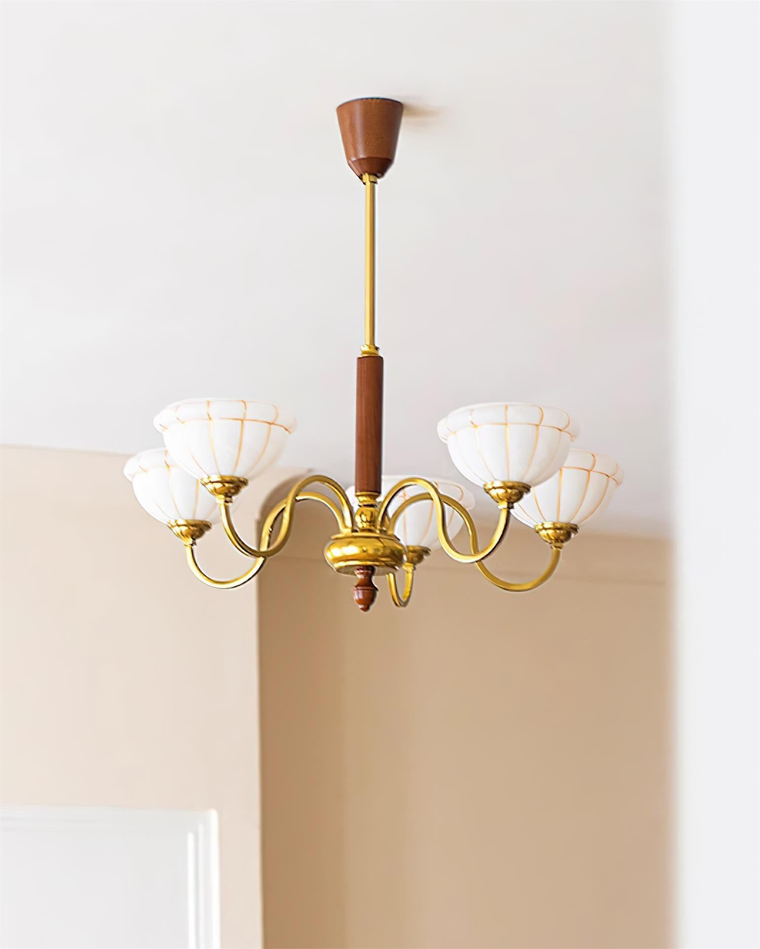 Charlie Chandelier Glass Flower Curved - Letslighting