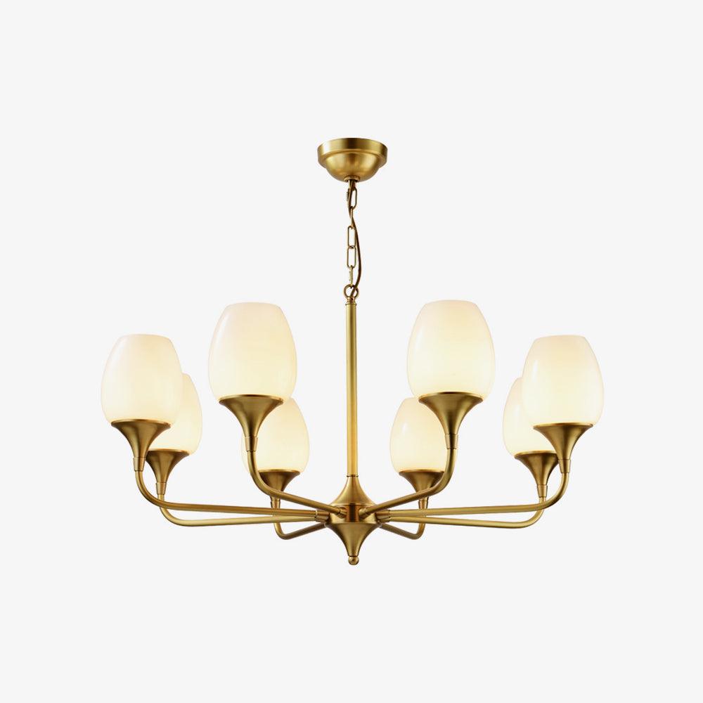 Gleam Elegant Brass Chandelier - Letslighting