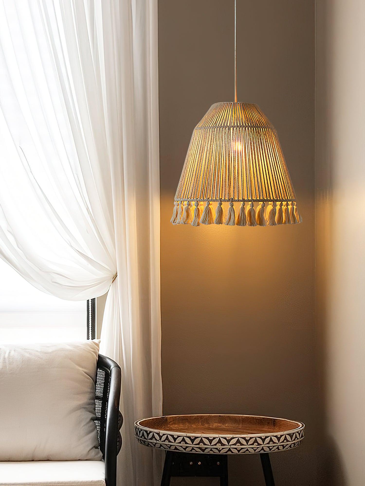 Alsolia Traditional Tassel Rope Pendant Light - Letslighting