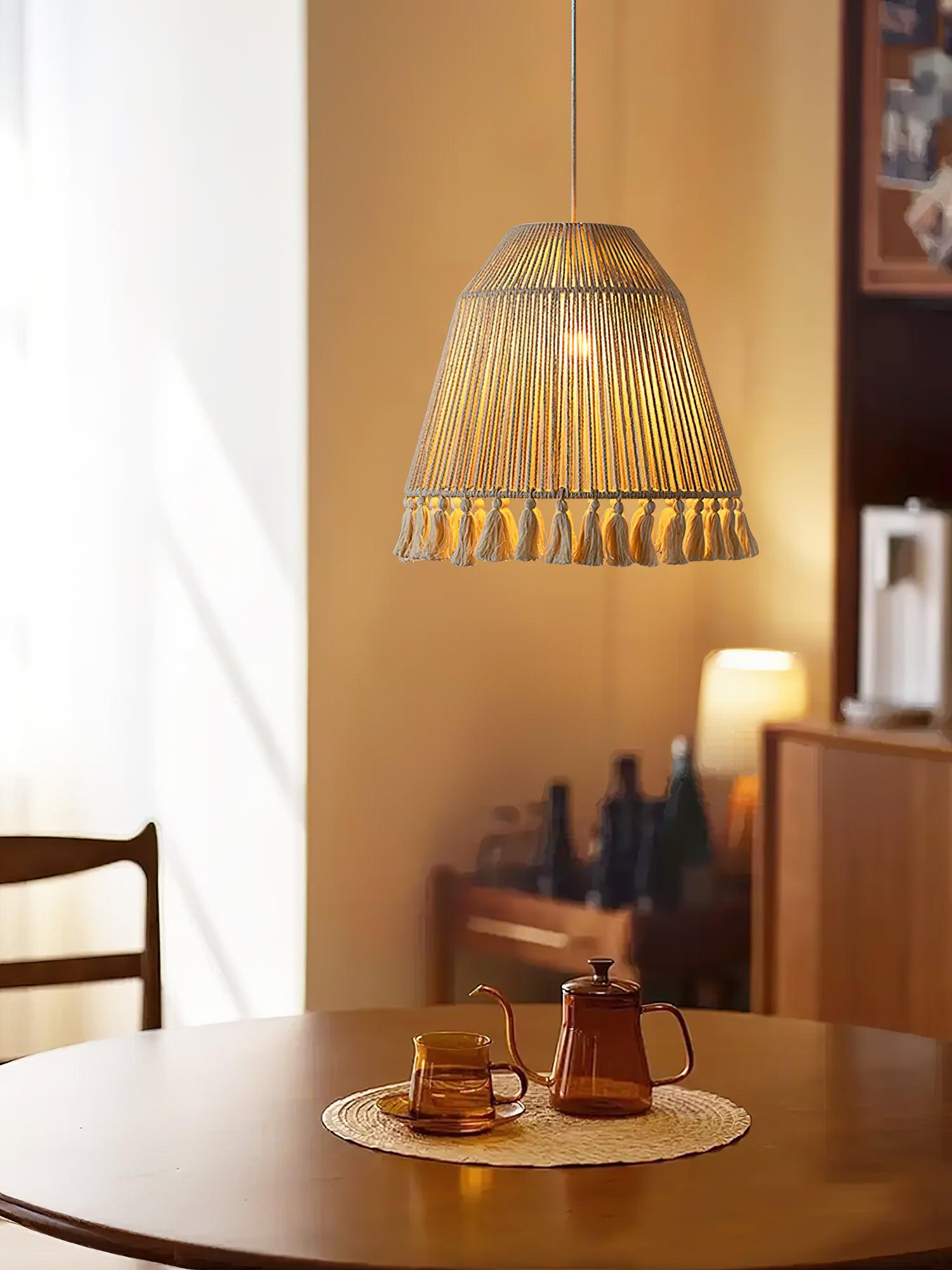 Alsolia Traditional Tassel Rope Pendant Light - Letslighting