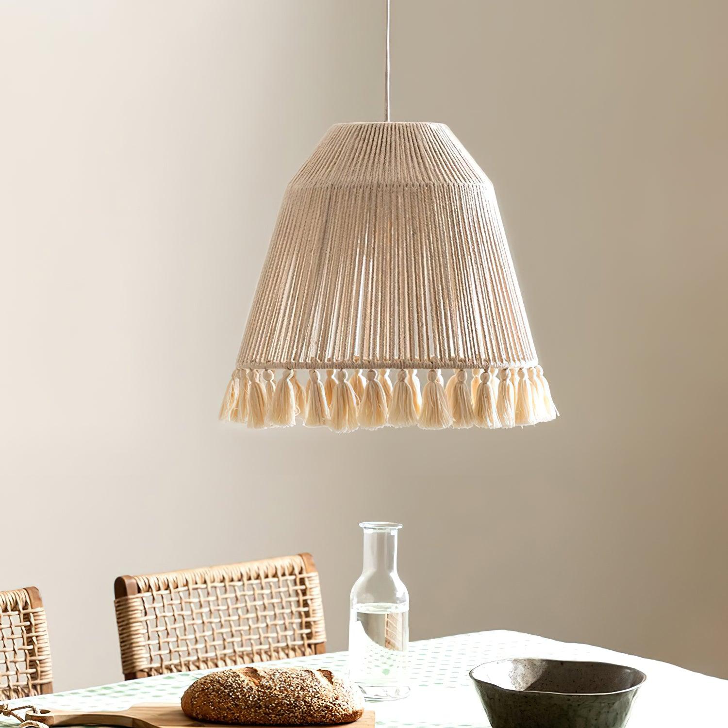 Alsolia Traditional Tassel Rope Pendant Light - Letslighting