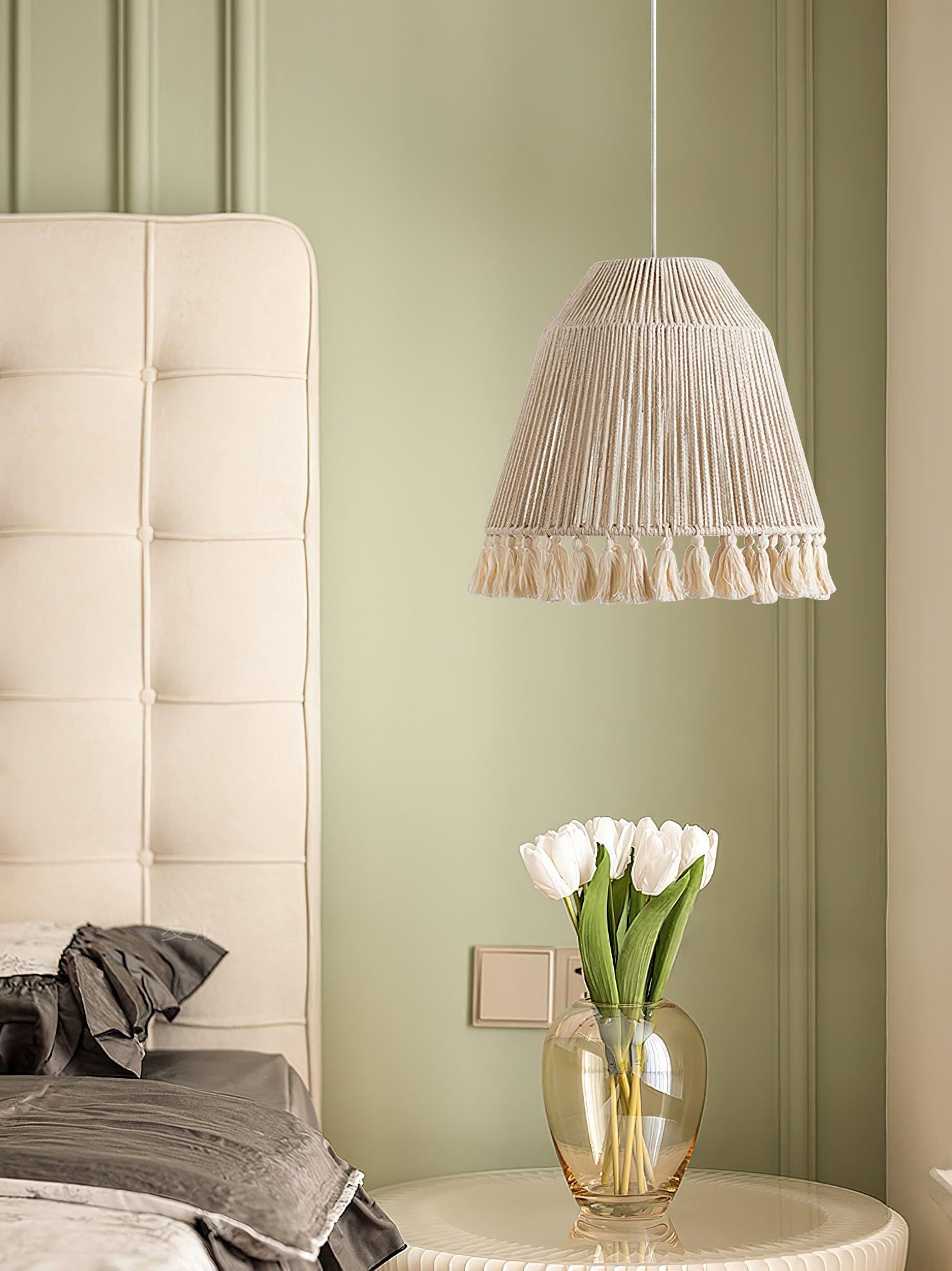 Alsolia Traditional Tassel Rope Pendant Light - Letslighting