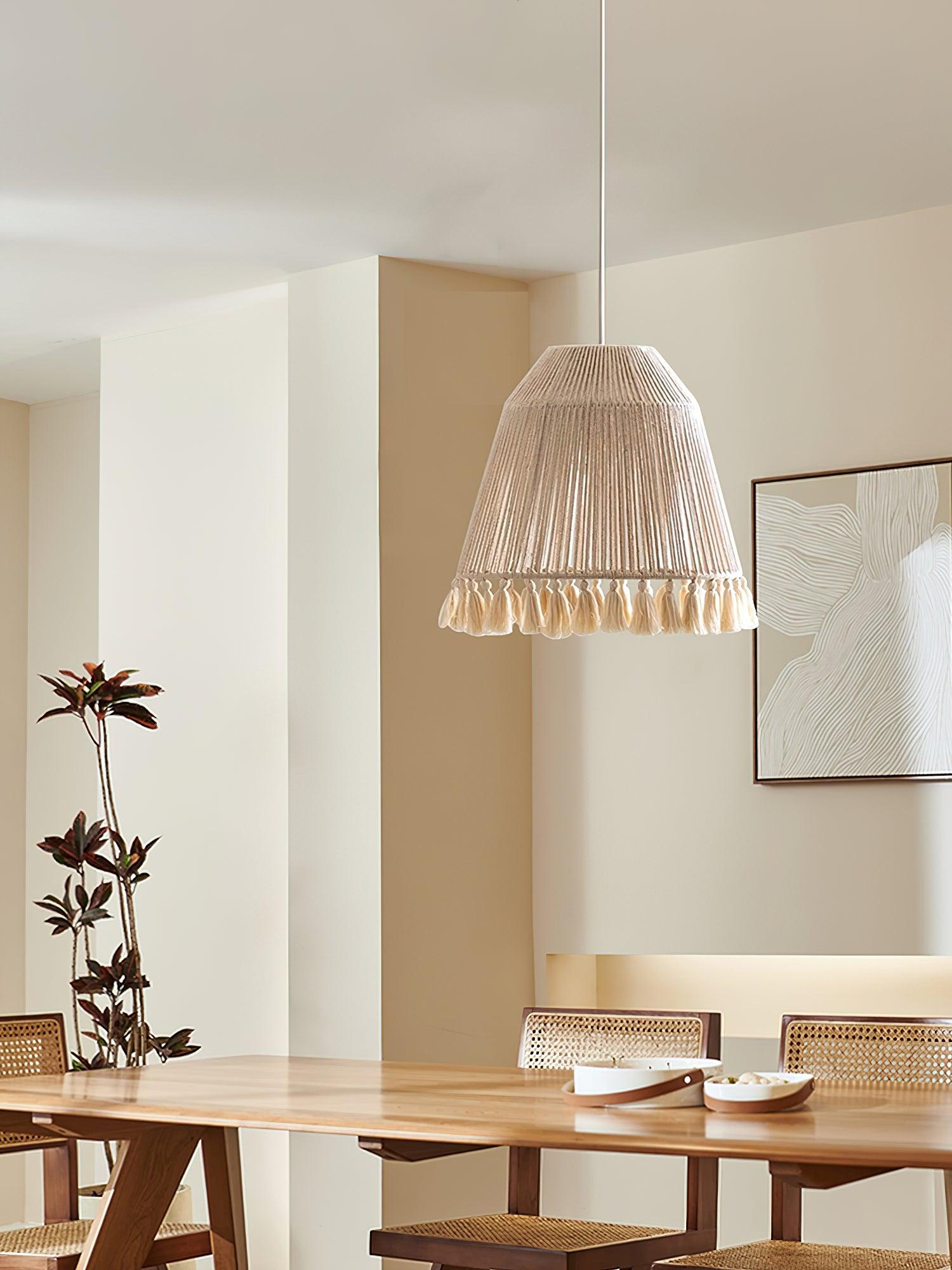 Alsolia Traditional Tassel Rope Pendant Light - Letslighting