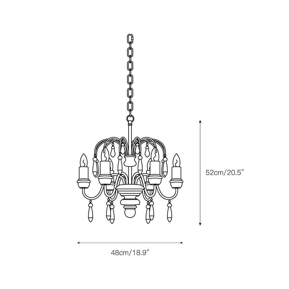 Niche Vintage Nobles Wooden Chandelier - Letslighting