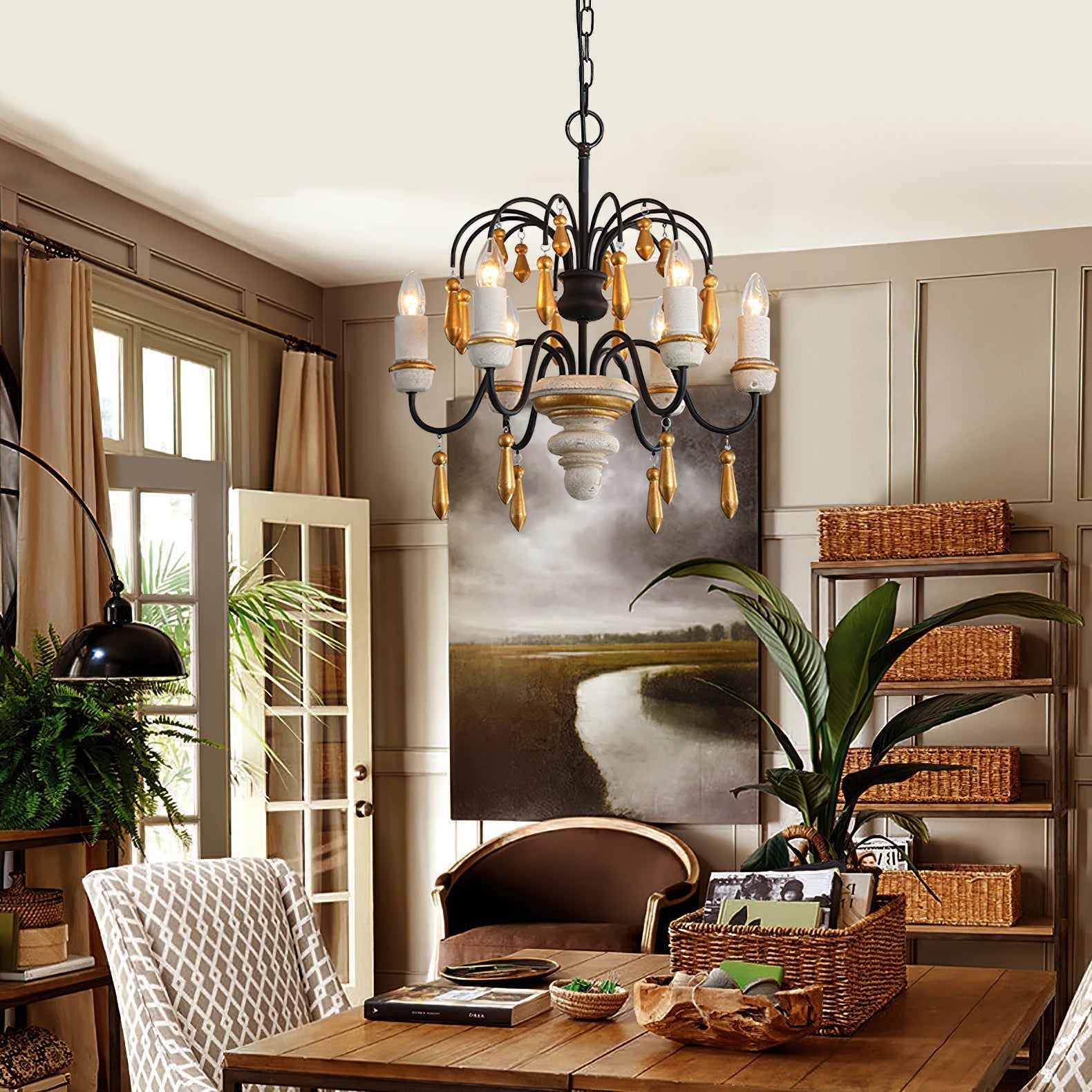 Niche Vintage Nobles Wooden Chandelier - Letslighting