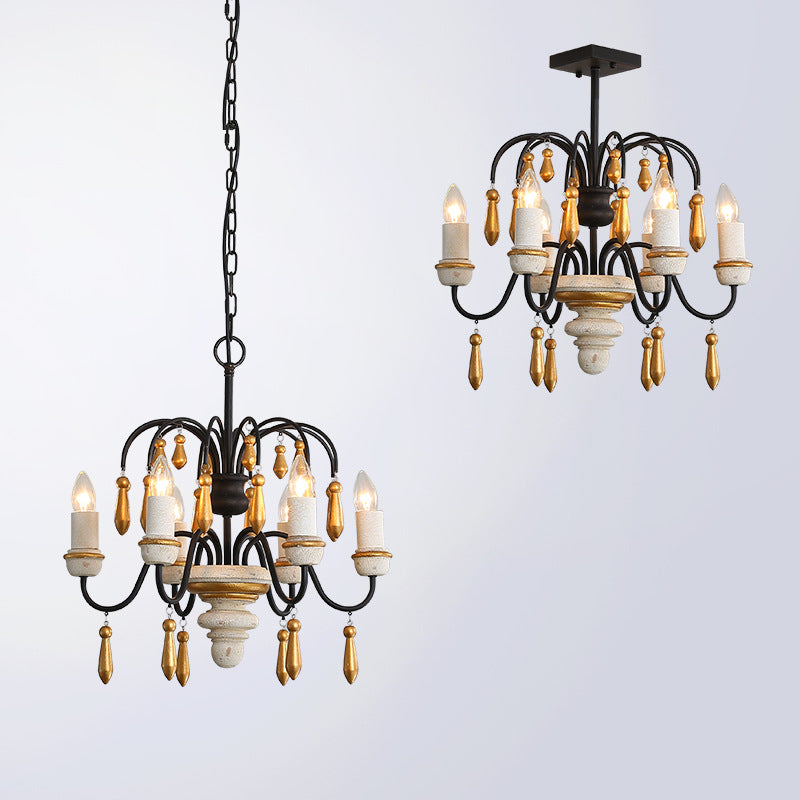 Niche Vintage Nobles Wooden Chandelier - Letslighting