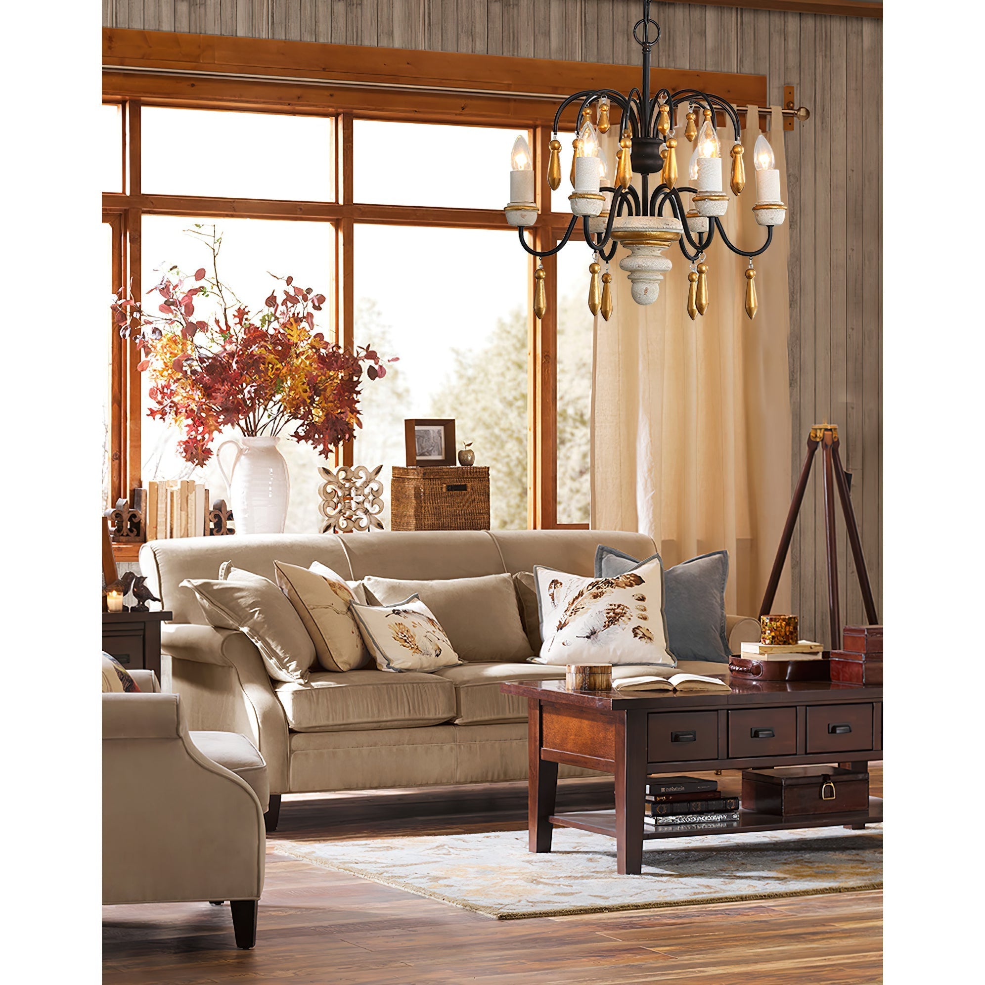 Niche Vintage Nobles Wooden Chandelier - Letslighting
