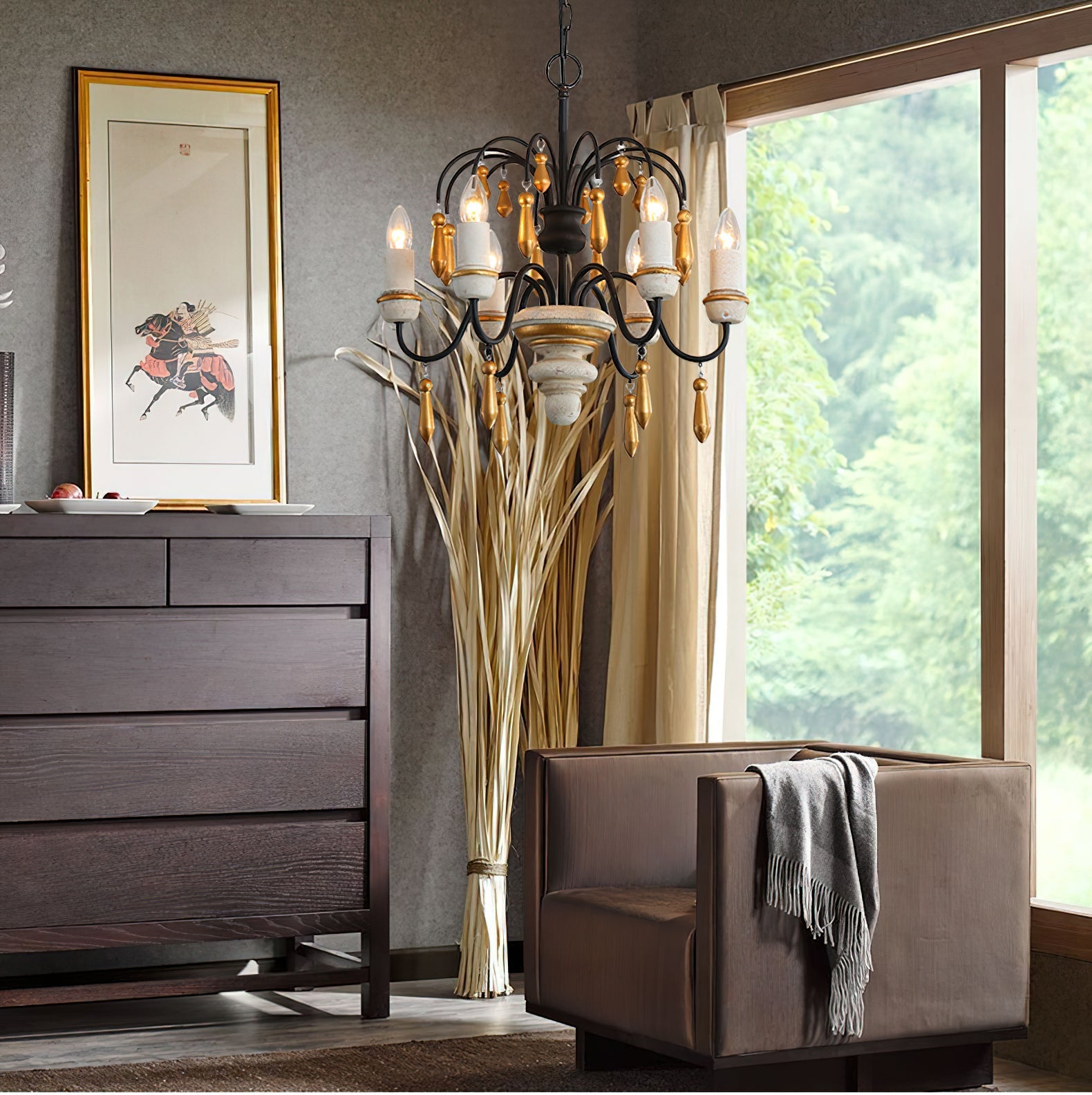 Niche Vintage Nobles Wooden Chandelier - Letslighting
