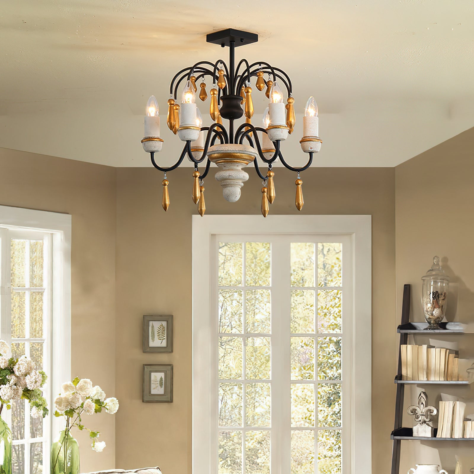 Niche Vintage Nobles Wooden Chandelier - Letslighting
