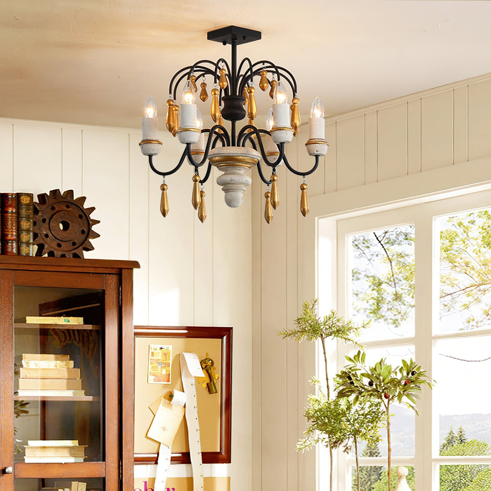 Niche Vintage Nobles Wooden Chandelier - Letslighting