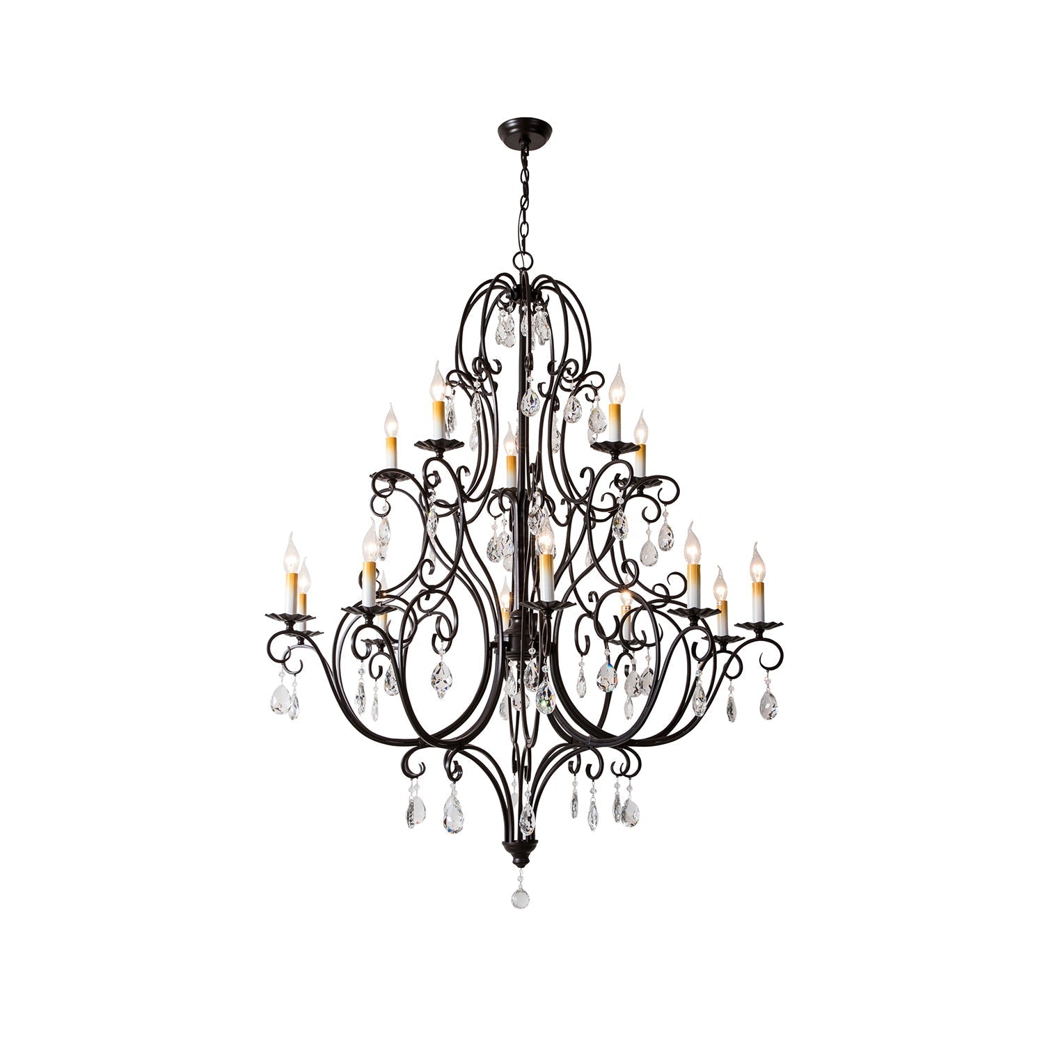 Blend Tiered Postmodern Luxury Crystal Chandelier - Letslighting